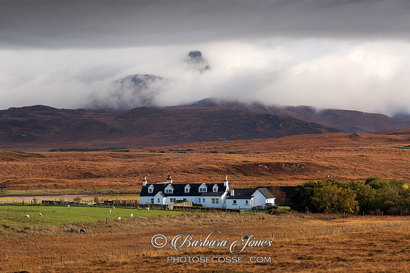 Stac Pollaidh and Achnahaird Farm. Coigach.  Scotland.