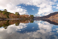 Loch Maree Reflections in Winter  Scotland.