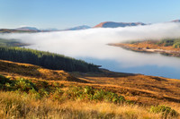 Glen Garry. Loch Loyne Autumn Mists. Invergarry. Scotland.