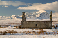 Ben Hope Moine House Ruin Winter NC500, Scotland.