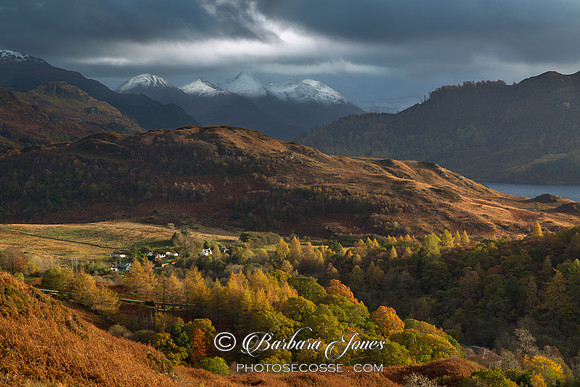 Five Sisters of Kintail. Late Autumn. . Scotland.