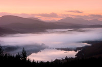 Glen Garry Sunrise Scottish Highlands.