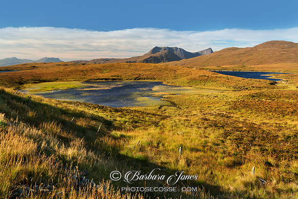 Ben Mor Coigach Loch Dhonnachaidh  NW Geopark Scotland.