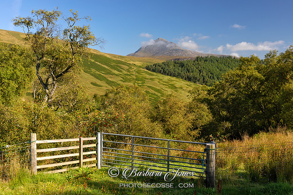 Goat Fell from The String Arran Scotland