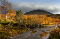 Ben Hope Autumn Colours Strath More Sutherland Scotland.