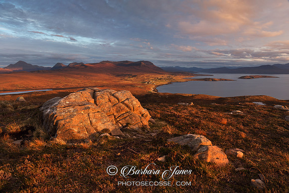 Achiltibuie from Hill of the Fairies Coigach Scotland.