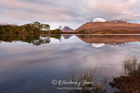 Drumrunie. Loch Dromannan. Winter Reflections. N.W. Geopark. Scotland.