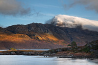 Slioch in Winter Loch Maree  Scotland.