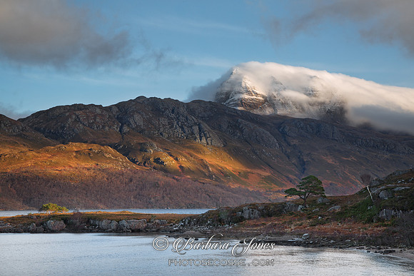 Slioch in Winter Loch Maree  Scotland.