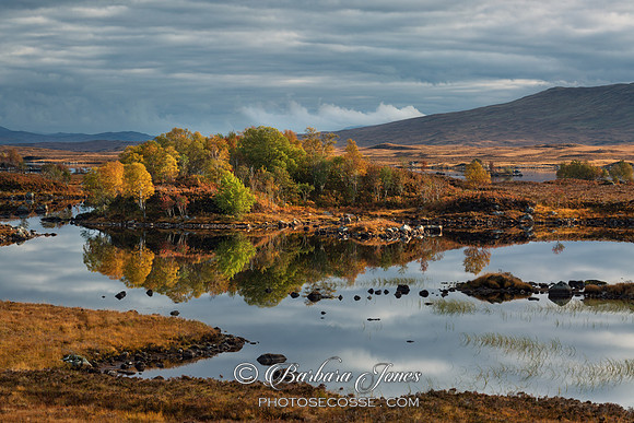 Loch Ba. Autumn Reflections. Rannoch Moor. Scotland.