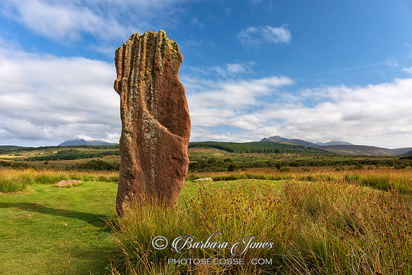 Machrie Moor Single Standing Stone Arran Scotland
