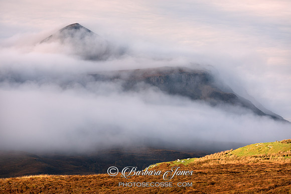 Cul Mor Morning Mist in Autumn Assynt Scotland