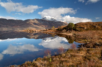 Slioch  A Sunny Day Loch Maree Scotland.