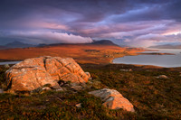 Achiltibuie Evening Light Coigach, NW Geopark Scotland.