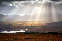 Glen Garry Sunbeams West Highlands of Scotland.