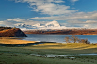 Ben Hope from Tongue, in late Winter. Sutherland. Scotland.