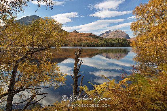 Torridon. Loch Clair and Liathach in Autumn. Wester Ross. Scotland.