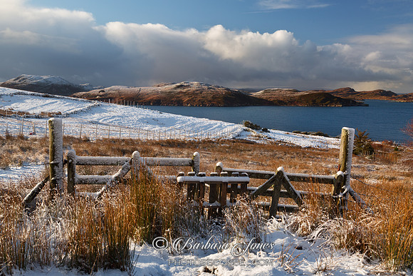 A Winter scene of Tanera Mor. From Polbain. Coigach. Scotland.