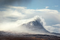Ben Hope Snow Cloud A'Mhoine Sutherland Scotland