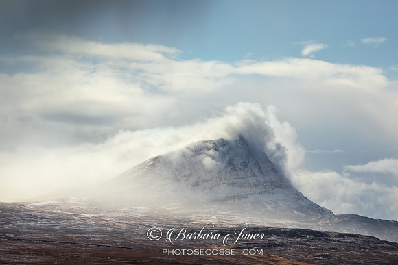 Ben Hope Snow Cloud A'Mhoine Sutherland Scotland