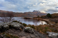 Slioch and Loch Maree Winter Morning Scotland.