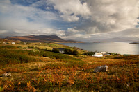 Ben Mor Coigach from Polbain in Autumn. North West Geopark. Scotland.