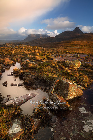Druim Bad a Ghaill and Stac Pollaidh. Coigach. Scotland.