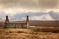 Ben Hope Moine House Snow Squall NC500 Scotland