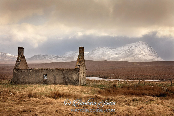 Ben Hope Moine House Snow Squall NC500 Scotland