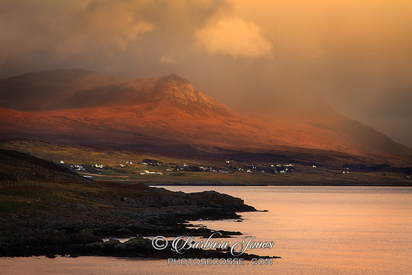 Achiltibuie from Polbain. Storm clearing. Scotland.