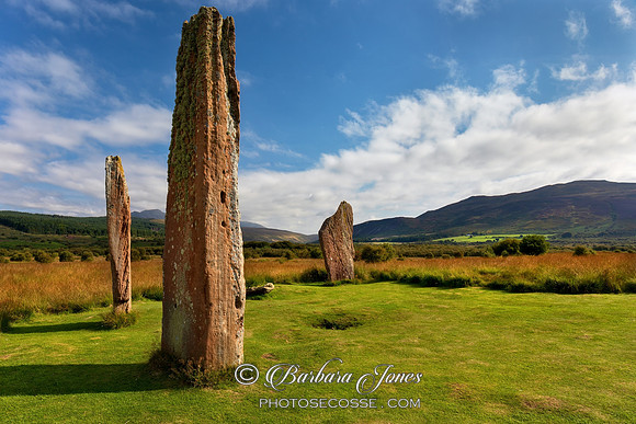 Machrie Standing Stones Trio Isle of Arran Scotland