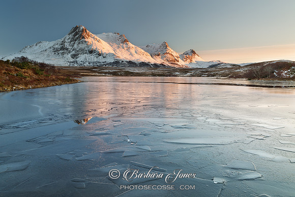 Ben Loyal. Lochan Hakel. Fire and Ice.  Sutherland. Scotland.