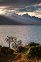 Glen Garry Sunbeams. Sgurr na Ciche. Loch Quoich.Scotland.