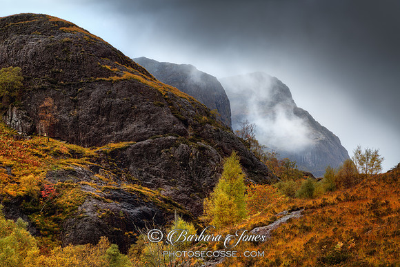 Glencoe. Mist in Autumn. Scotland.