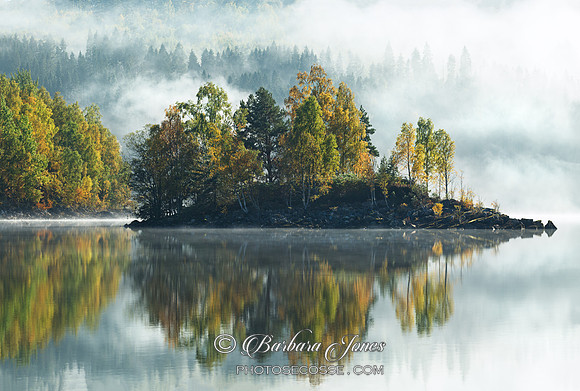 Loch Garry. Autumn Mists. Glen Garry. Lochaber. Highland Scotland.