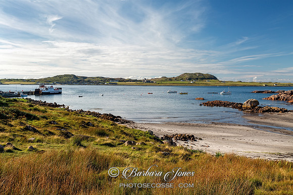 Iona from Fionnphort in Autumn, Isle of Mull Scotland.