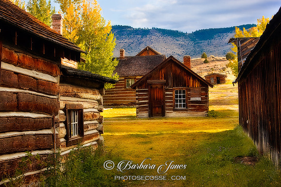 Nevada City Ghost Town, cabins.