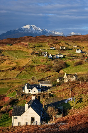 Tarskavaig and Blaven Isle of Skye Scotland.