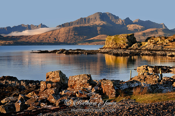 Tokavaig Blaven and Dun Sgaith Skye Scotland