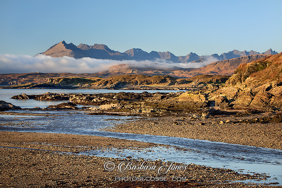 Black Cuillin from Achnacloich Skye Scotland