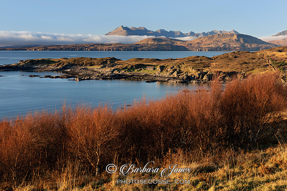 Tarskavaig Bay and Black Cuillin Skye Scotland