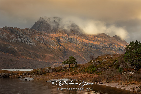 Slioch and Loch Maree. Early Morning light. Wester Ross. Scotland.