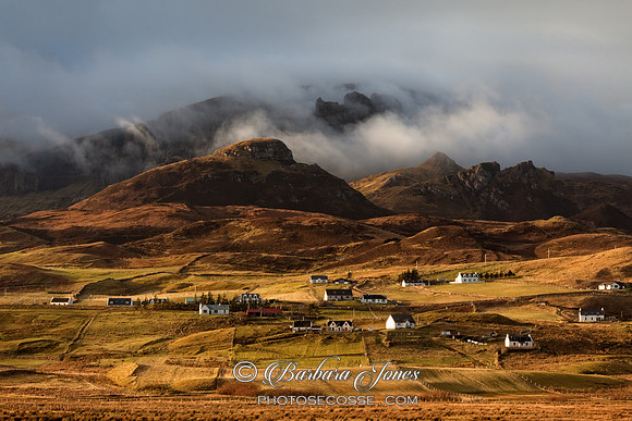 Staffin. The Quiraing. Winter Light. Trotternish. Isle of Skye, Scotland.