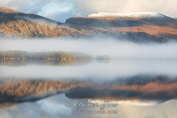 Loch Maree Misty Mountains Slattadale Scotland