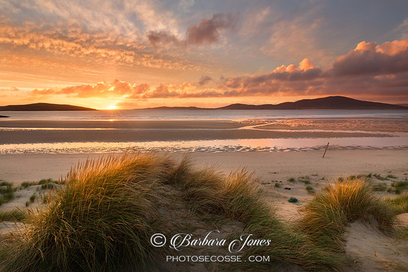Traigh Seilebost Sunset, Isle of Harris, Western Isles, Scotland.