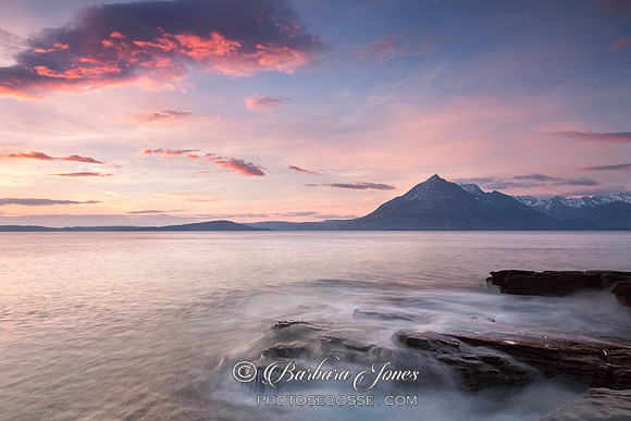 Elgol Cuillin Sunset Cloud Loch Scavaig Skye. Scotland.