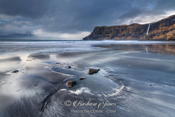 Talisker Beach Cliff View  Isle of Skye. Scotland.