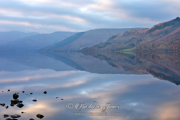 Loch Earn Sunset Reflection 2 Perthshire Scotland.