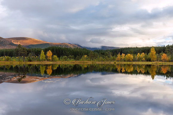 Lochan Uath Autumn Reflections Glen Feshie Cairngorms