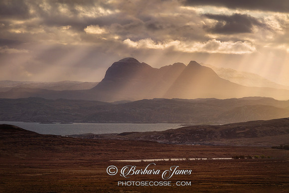 Suilven Sunbeams Achnahaird Scotland